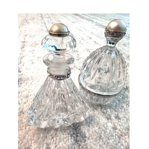 Lenox Diamonds & Pearl Crystal Egg & Perfume Bottle - Picture 1 of 5